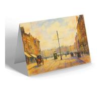 NOTELET - Nottingham. Market Place from Derby Rd - Vintage Art Style