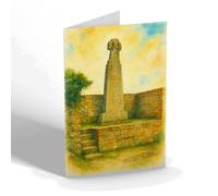 NOTELET - Old Celtic Cross, Carew - Vintage Art Style