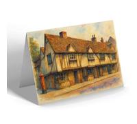NOTELET - Old Houses, Eton High Street - Vintage Art Style