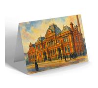 NOTELET - Oldham. Public Baths Union Street - Vintage Art Style