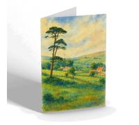 NOTELET - On the Brodick Road, Lamlash, Isle of Arran - Vintage Art Style