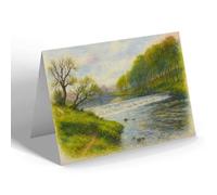 NOTELET - On the Irvine, Kilmarnock (b) - Vintage Art Style