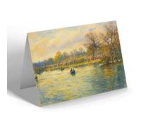 NOTELET - On the Lake, Cannon Hill Park, Birmingham - Vintage Art Style