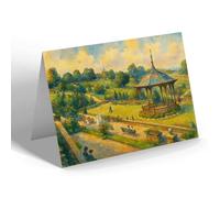 NOTELET - On the Terrace Belle Vue Park Newport Mon - Vintage Art Style