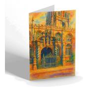 NOTELET - Oxford, St Mary's Church Porch - Vintage Art Style