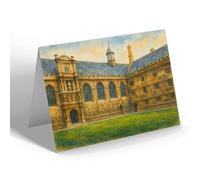 NOTELET - Oxford. Wadham College - Vintage Art Style