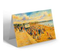 NOTELET - Paignton Sands (a) - Vintage Art Style