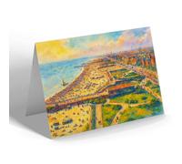 NOTELET - Panorama of Parade, Great Yarmouth (a) - Vintage Art Style