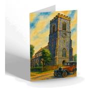 NOTELET - Parish Church, Wells-next-the-Sea - Vintage Art Style