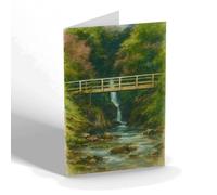NOTELET - Pecca Falls, Ingleton - Vintage Art Style