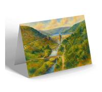 NOTELET - Pen-y-Gareg Dam, Elan Valley (a) - Vintage Art Style