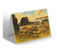 NOTELET - Pentire Point & Tristram Rocks, Polzeath - Vintage Art Style