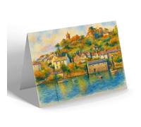 NOTELET - Pillory Hill, Noss Mayo - Vintage Art Style