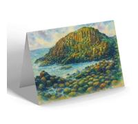 NOTELET - Portrush, The Honeycomb, Giant's Causeway - Vintage Art Style