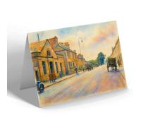 NOTELET - Post Office Building & Lamington Street Tain - Vintage Art Style
