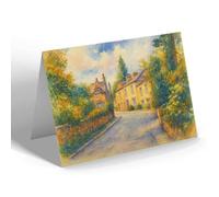 NOTELET - Post Office & Cafe, Kirkhead Rd, Kents Bank - Vintage Art Style