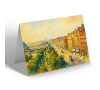 NOTELET - Princes Street from Scott Monument - Vintage Art Style