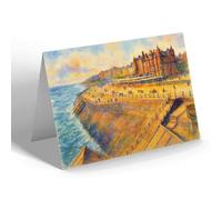 NOTELET - Princess Parade from North Pier, Blackpool - Vintage Art Style