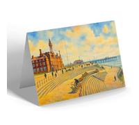 NOTELET - Princess Parade Looking North, Blackpool c - Vintage Art Style