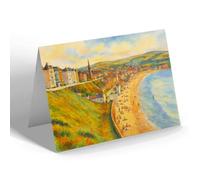 NOTELET - Promenade & Beach, Port Erin - Vintage Art Style