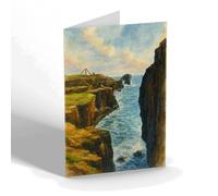 NOTELET - Pulpit Rock, Long View, Portland - Vintage Art Style