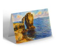 NOTELET - Pulpit Rock, Portland (b) - Vintage Art Style