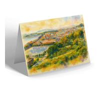 NOTELET - Pwllheli from Allt Fawr - Vintage Art Style