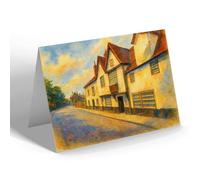 NOTELET - Quaint Corners York, Old Black Swan Inn - Vintage Art Style