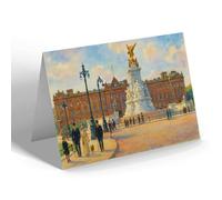 NOTELET - Queen Victoria Memorial Buckingham Palace a - Vintage Art Style