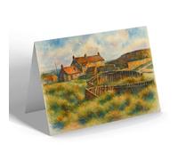 NOTELET - Relics Of the Past, Beadnell - Vintage Art Style