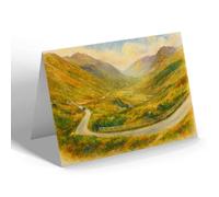 NOTELET - Rest & Be Thankful & Glen Croe - Vintage Art Style