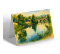 NOTELET - River Bridge, Bradford-on-Avon - Vintage Art Style