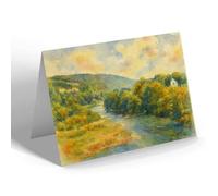 NOTELET - River Tay from Dunkeld Bridge East - Vintage Art Style