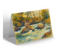 NOTELET - Roaring Mill, Glen Nevis, Fort William - Vintage Art Style
