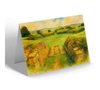 NOTELET - Roman Amphitheatre, Caerleon - Vintage Art Style