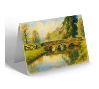 NOTELET - Roman Bridge, Castle Combe (d) - Vintage Art Style