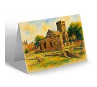 NOTELET - Roman Forum & St Nicholas' Church - Vintage Art Style