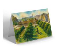NOTELET - Royal Scottish Academy Princes St Edinburgh - Vintage Art Style