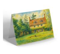 NOTELET - Rupert Brooke's House, Grantchester - Vintage Art Style