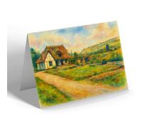 NOTELET - Salmon Leap Cafe, Dartbridge - Vintage Art Style