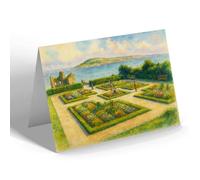 NOTELET - Sandsfoot Castle Gardens & Portland Weymouth - Vintage Art Style