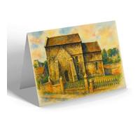 NOTELET - Saxon Church, Bradford-on-Avon - Vintage Art Style