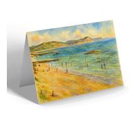 NOTELET - Sea Front to Golden Cap Lyme Regis - Vintage Art Style