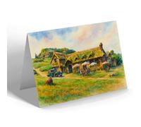NOTELET - Sea Shanty, Branscombe - Vintage Art Style