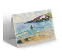NOTELET - Sea Tractor Burgh Island Bigbury-on-Sea - Vintage Art Style