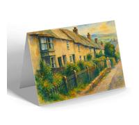 NOTELET - Selbourne Lane, Lyme Regis - Vintage Art Style