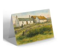 NOTELET - Shetland. Crofter's Cottages - Vintage Art Style