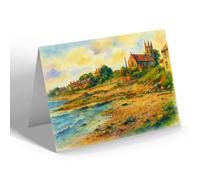 NOTELET - Shore Road & Church, Rosemarkie - Vintage Art Style