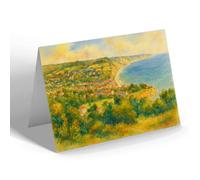 NOTELET - Sidmouth from Peak Hill (b) - Vintage Art Style