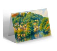 NOTELET - Solomons Tower from the River Matlock Bath - Vintage Art Style